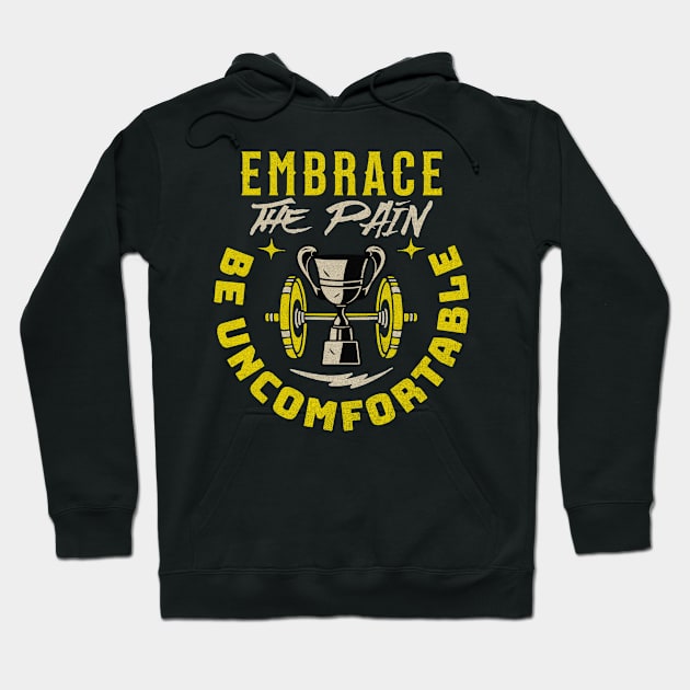 Be Uncomfortable Hoodie by Blada's Designs